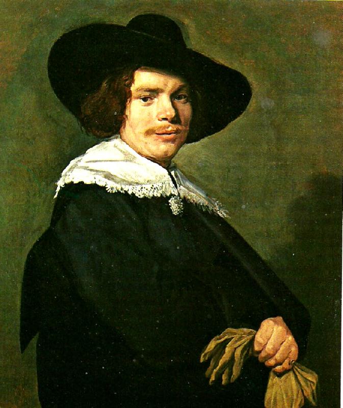 Frans Hals mansportratt oil painting image